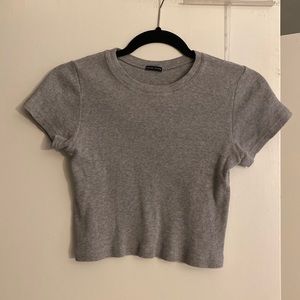 Brandy Melville Gray Crop Top